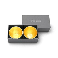 【特別セール 10倍 】　能作 酒器セット ぐい呑み 金 ゴールド 2個セット 金箔 日本酒 徳利 おちょこ 酒…
