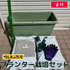 【てしまの資材】 プランター栽培セット どんな野菜でも大きく育つ ※送料無料 （沖縄・北海道は別途送料加算） ※苗はついていません