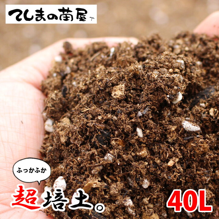 楽天市場 てしまの土 送料無料 北海道 沖縄は送料600円 40リットル 超培土 プロがオススメする培養土農家さんと同じ土で育てようガーデニング 家庭菜園向け培土 野菜 花 土 てしまの苗屋 楽天市場店