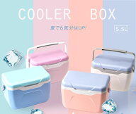 クーラーボックス　保冷剤付き　クーラーボックス　小型 5.5L 　保冷剤付き　釣り　部活　ピクニック　氷…