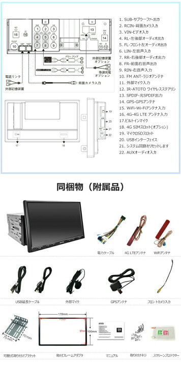 楽天市場】【ATOTO最新型 S8G2104PR 10インチ カーナビ 2din】S8 