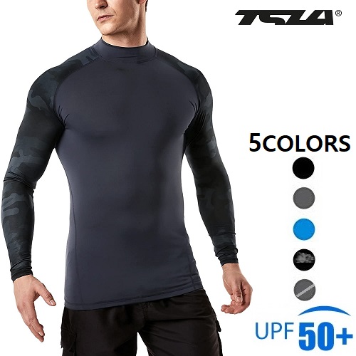 (テスラ)TESLA 長袖 水着 スイムウェア ラッシュガード [UVカット UPF50 ・吸汗速乾] スイム Tシャツ メンズ