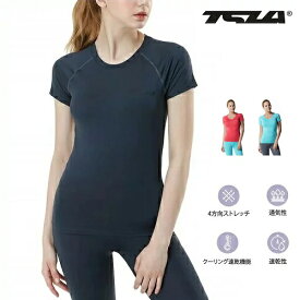 【在庫処分特価】TESLA( テスラ) Tシャツ スポーツインナー UVカット レディース 半袖 吸汗速乾 コンプレッションウェア 日常着 部屋着 アクティブ スリムフィット Tシャツ WV13/FUB03