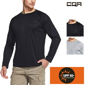 【在庫処分特価】CQR 長袖 アウトドアスポーツ Tシャツ [UVカット UPF50+・吸汗速乾] メンズ スポーツ シャツ