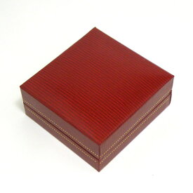 【ジュエリーケース】 ペンダント＆イヤリングケース [レッド] 合成皮革 約7x6.5x3cm 赤色
