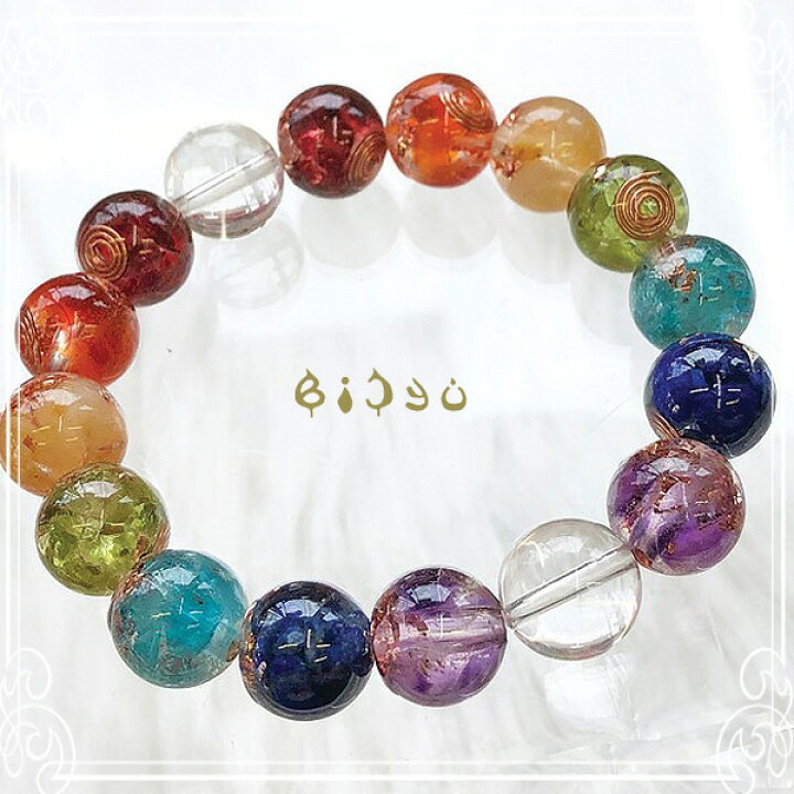 楽天市場】ダブルチャクラ 【オルゴナイト】 ブレスレット【小15cm  