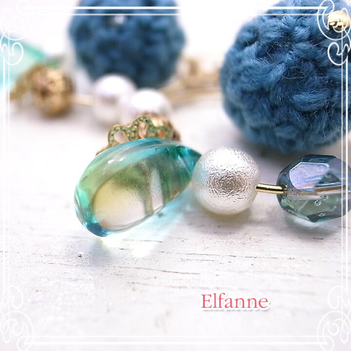 楽天市場】青緑か、緑青か・・・ ピアス アクセサリー 作家 