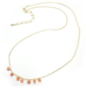 サンストーンのネックレス 【Kasumi〜かすみ〜】 ハンドメイド 作家