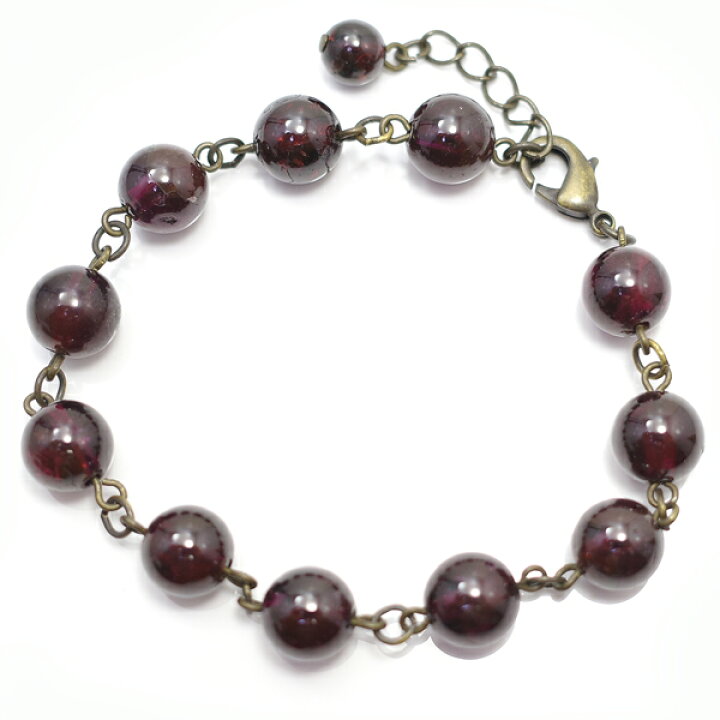楽天市場】ガーネットのアンティーク調 ブレスレット 【GEM accessory 