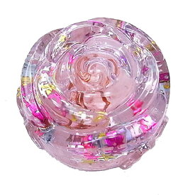 オルゴナイト バラ型 (クリア/星入り) 薔薇 パワーストーン 天然石 水晶 [わんだふるはうす] スピリチュアル 開運 癒し 浄化 幸運