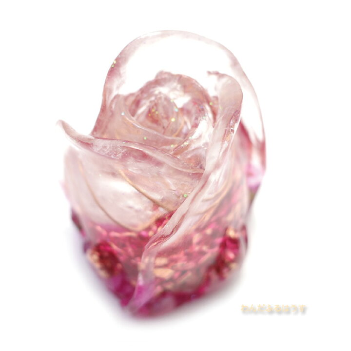 楽天市場】オルゴナイト バラ型 (縦長/ピンク) 薔薇 パワーストーン 