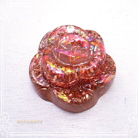 オルゴナイト バラ型 （ピンク） 薔薇 パワーストーン 天然石 水晶 [わんだふるはうす] スピリチュアル 開運 癒し 浄化 幸運