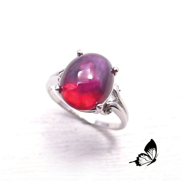 楽天市場】スタールビー リング 指輪 シンセティック 特殊カット 5.1CT 