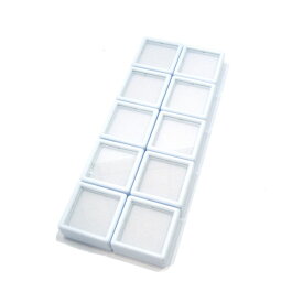 【ルースケース】 白 3x3cm 《10個セット》 裸石ケース/ジュエリーケース/宝石ケース/コインケース