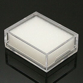 【ルースケース】 クリア 約60x48x18mm 《10個セット》 裸石ケース/ジュエリーケース/宝石ケース/コインケース l-c-9