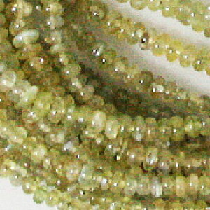 キャッツアイ 【ロンデルビーズ】 約3x1.5mm 《1/4連 約10cm》 天然石