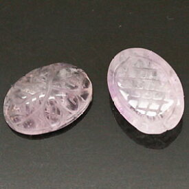 アメジスト 【天然石パーツ】 彫刻パーツ いろいろなパーツ 約14x10x6mm 《1個》