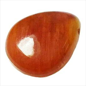 ルチルクォーツ 【ペアシェイプパーツ】約15x11.7x6mm 《1個》 ビーズ 天然石 針水晶