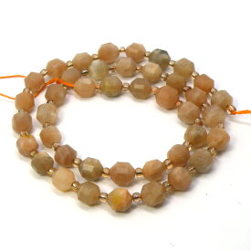 サンストーン スペシャルカットビーズ 約7x8mm 1連 約37cm前後 天然石