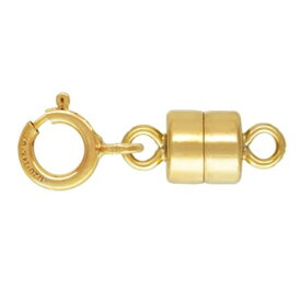 14Kイエロー 【マグネットクラスプ】 引き輪付き 《3個セット》 14Kイエロー ゴールドフィルド K14GF アクセサリーパーツ 金具 マグネットタイプ fc33-14y