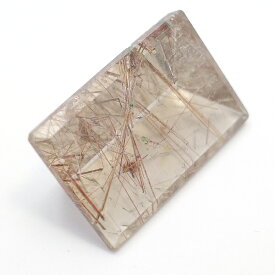 ルチルクォーツ 【ファンシーバゲットカット 1点ものルース】 約35.5x23x13mm ルース 天然石 原石 裸石