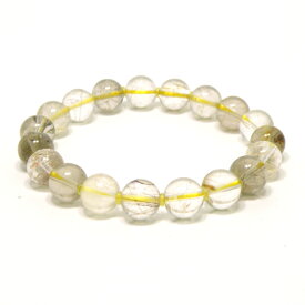 ルチルクォーツ 約10mm 【1点もの ブレスレット】 天然石 パワーストーン gs-sp-7789