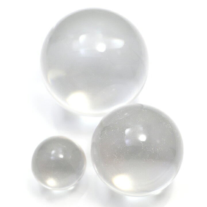 楽天市場】溶錬水晶 / 練り水晶 【丸玉 1点もの】 約40/33/20mm/3個 