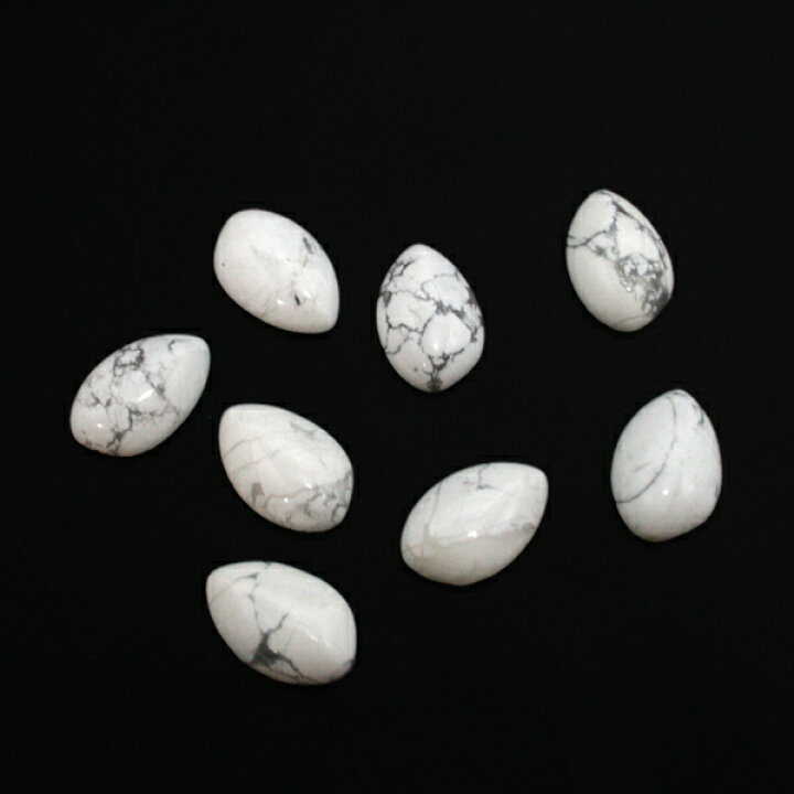 楽天市場】ハウライト/マグネサイト カボション 約13x20mm ルース  