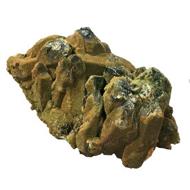 クォーツ水晶(緑の着色) 【クラスター 1点もの】/大きめ 約250x150x130mm 天然石 パワーストーン スピリチュアル ヒーリング コレクション