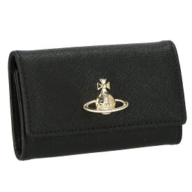 ヴィヴィアン・ウエストウッド VIVIENNE WESTWOOD / キーケース 51020001-SAFFIANO/BLACK/N403