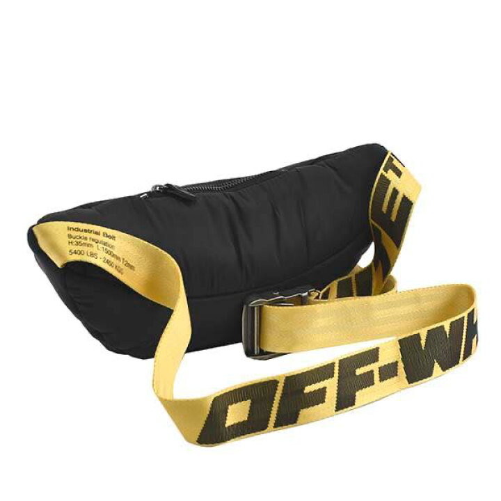 楽天市場】オフホワイト OFF-WHITE / PUFFY BASIC FANNYPACK BLACK NO 