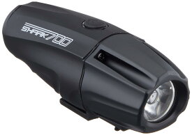 FORCE(フォース) 自転車用 ヘッドライト SHARK 700ルーメン USB充電式 ブラック 80107
