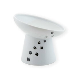 猫壱 ハッピーダイニング 脚付にゃにゃめフードボウル ハイタイプ 猫柄 猫用 食器