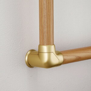 マツ六 ECLE システム手すり32シリーズ コーナーエンドブラケット EL-711G ゴールド