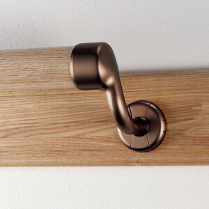 マツ六 ECLE システム手すり35シリーズ 横受エンドブラケット・右用 EL-608 ブラウン