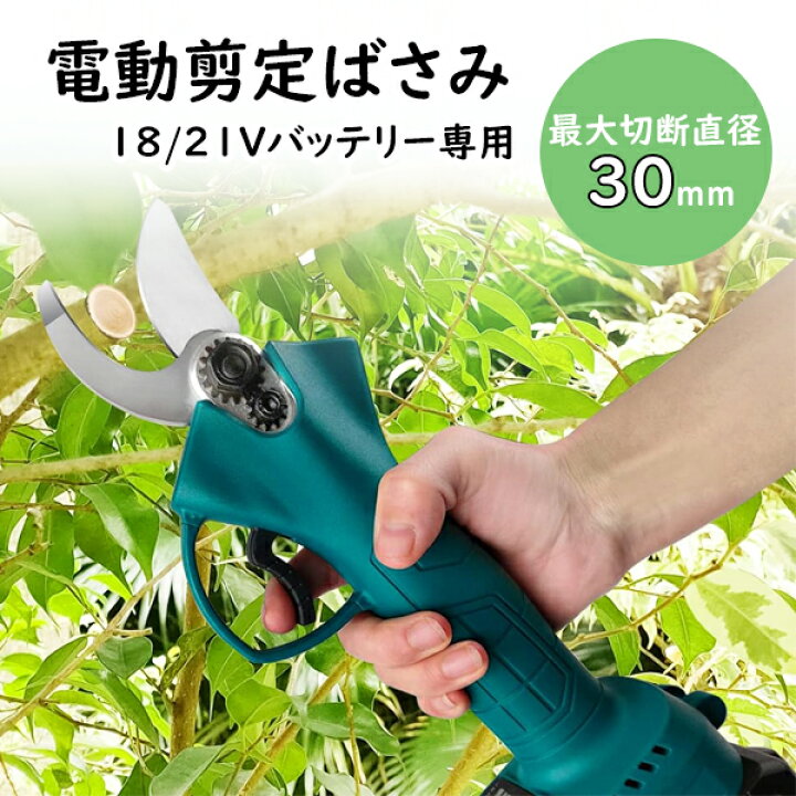 楽天市場】充電式 剪定ばさみ 電動ハサミ 収納ケース付き RDJ500  
