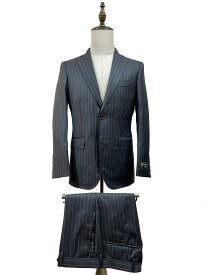 DORMEUIL社製生地 / Amadeus 【チャコールグレー / ストライプ】【Made in Japan】TETSUYA KANDA SARTORIALE 3Bスーツ ドーメル テツヤカンダ サルトリアーレ