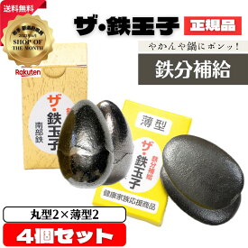 ザ・鉄玉子 4個セット (丸型2×薄型2) 正規品 南部鉄器 鉄分補給 南部鉄 本場 岩手県奥州市水沢産 産地直送