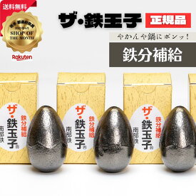 ザ・鉄玉子 3個セット 丸型 正規品 南部鉄器 鉄分補給 南部鉄 本場 岩手県奥州市水沢産 産地直送
