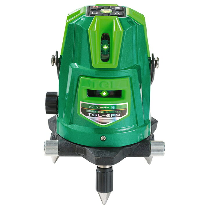 楽天市場】グリーンレーザー 墨出し器 TGL-6PN | 防塵 防滴 傾斜機能 