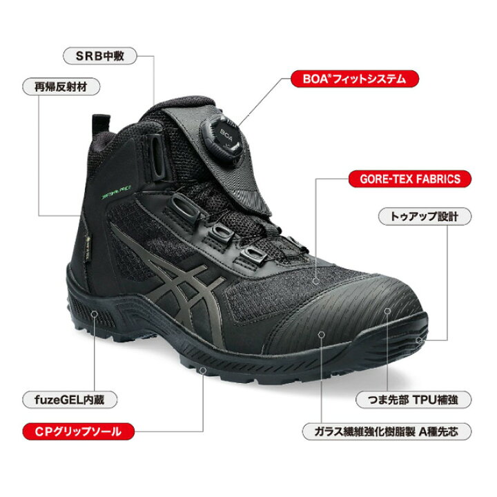 楽天市場】アシックス asics 作業靴 安全靴 ウィンジョブ 【CP604】G 