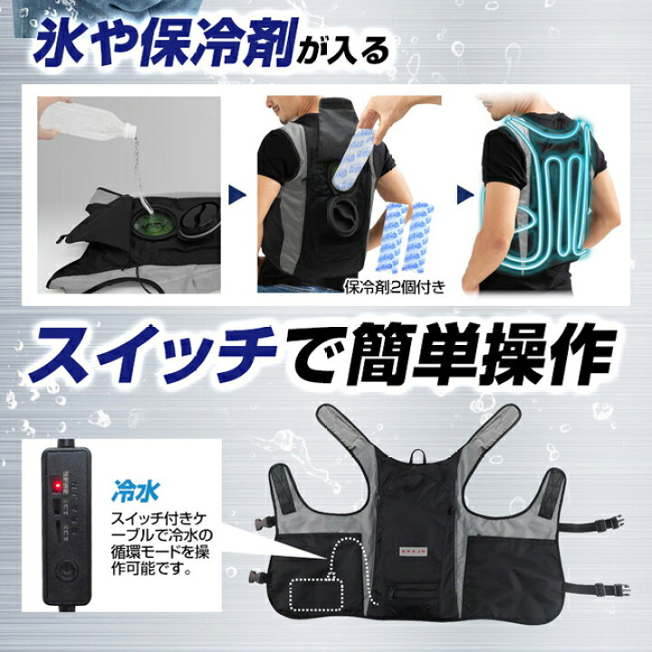 楽天市場】BRAIN ブレイン 水冷式ベスト セット レギュラーサイズ BR 