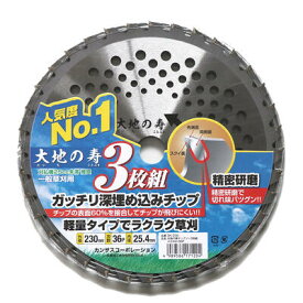 高芝ギムネ　大地の寿　3枚組　刈払機用チップソー