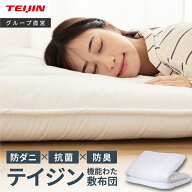 【 テイジン 公式】 敷き布団 防ダニ 抗菌 防臭 シングル セミダブル ダブル 軽量 オールシーズン 快適 …