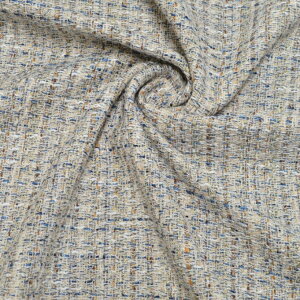 【日本製】ファンシーツィードコットン レーヨン ナイロン ポリエステル アクリルベージュ系【 生地 布 織物 手芸 手作り DIY インテリア 春・夏 卒業式 入学式 ジャケット ワンピース スカ