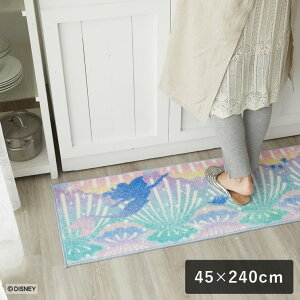 y10܂ł̂ŗcƓoׁz X~mG fBYj[ Lb`}bg AG vZX VF Lb`}bg AG ~bNX 45cm×240cm DISNEY PRINCESS Shell KITCHEN MAT X~mG SUMINOE