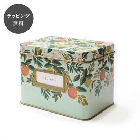 【あす楽】【12時までのご注文で当日出荷】ライフルペーパー レシピボックス シトラス Rifle Paper Co. ブリキ缶 TIN BOX フタ付き 小物入れ 収納