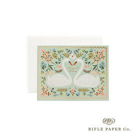 【12時までのご注文で当日出荷】ライフルペーパー カード ラブスワン Rifle Paper Co. イラスト メッセージカード