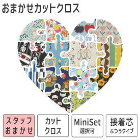 【30日23:59までポイント5倍】 生地 福袋 ハギレ カットクロス おまかせ ガチャ 選べるサイズ 選べるセット 選べるカラー 接着芯 ふつうタイプ 布 コットン コットンリネン ハンドメイド素材 裁縫