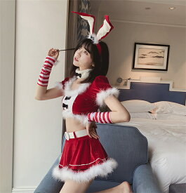 サンタ 衣装 レディース バニーサンタクロース ハロウィン コスプレ クリスマス 可愛いコスプレ かわいい 衣装 セクシー レディース ハロウィン 仮装 バニーガール マリームーン WJ